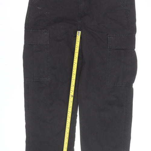 Levi's Men's Black Cargo Straight Trousers M Regular Fit