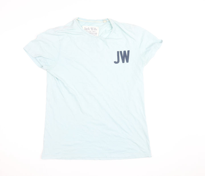 Jack Wills Men's Light Blue Crew Neck Short Sleeve T-Shirt M
