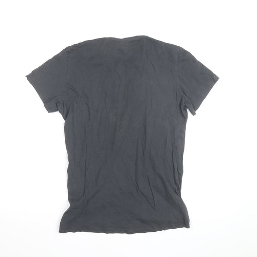 H&M Men's Grey CBGB Rock Graphic Short Sleeve Cotton T-Shirt Size S