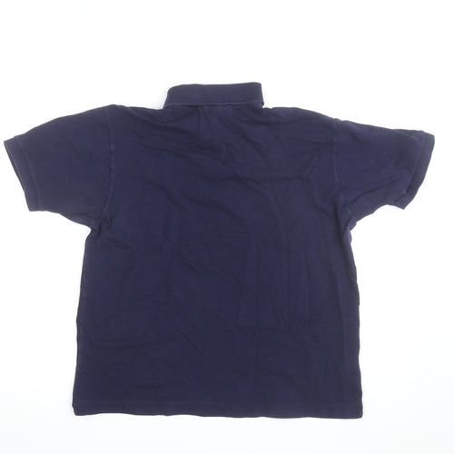 Lacoste Men's Blue Classic Fit Cotton Polo Shirt Size L