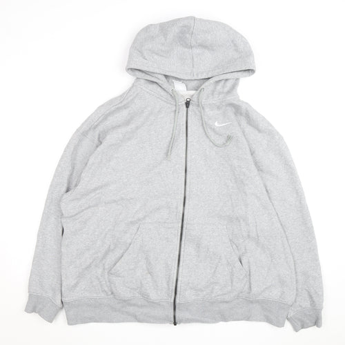 Nike Men's Grey Full Zip Hoodie XL Fleece Sportswear