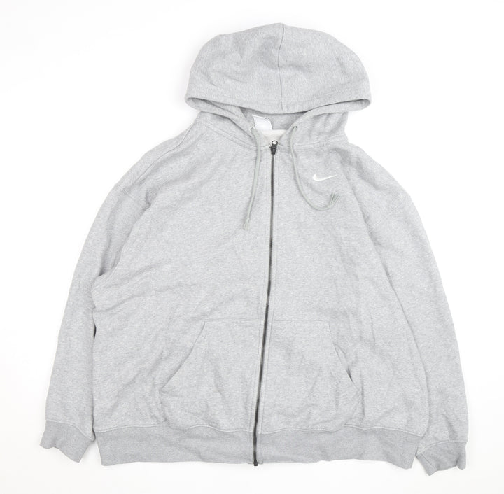 Nike Men's Grey Full Zip Hoodie XL Fleece Sportswear
