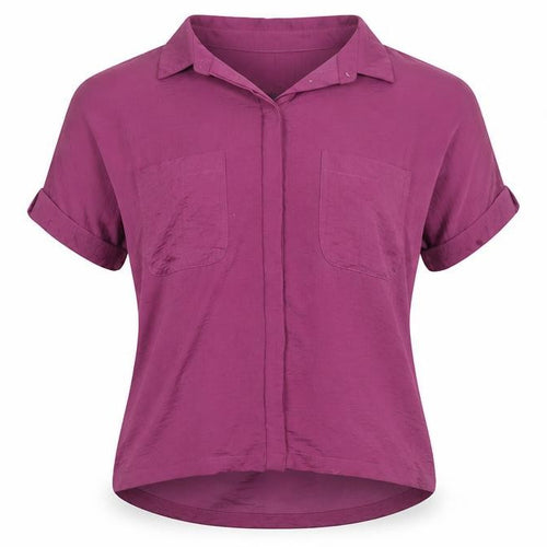 Marks and Spencer Women’s Purple Short Sleeve Collared Blouse Size 10