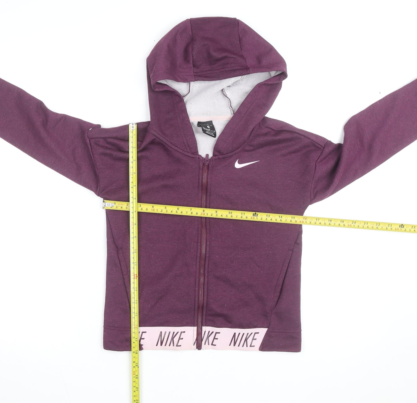 Nike Womens Purple Dri-FIT Full Zip Hoodie Size M