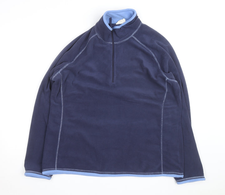 Mountain Warehouse Women Blue Fleece Pullover Sweatshirt UK 20