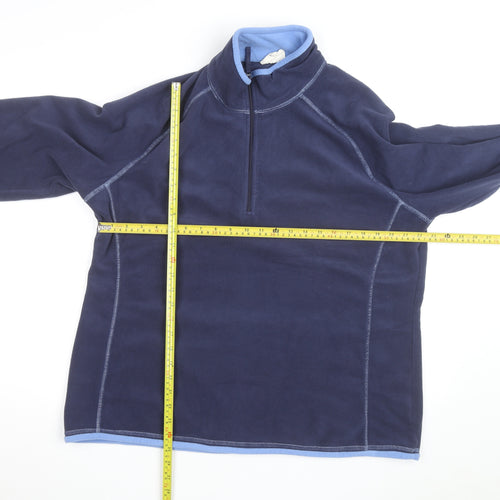 Mountain Warehouse Women Blue Fleece Pullover Sweatshirt UK 20