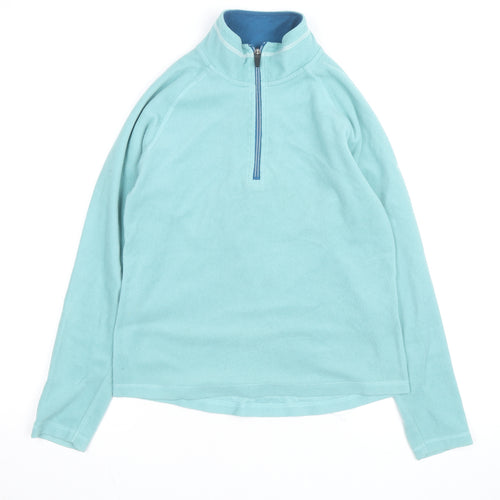Trespass Womens Blue Fleece Pullover Sweatshirt UK 12 Medium
