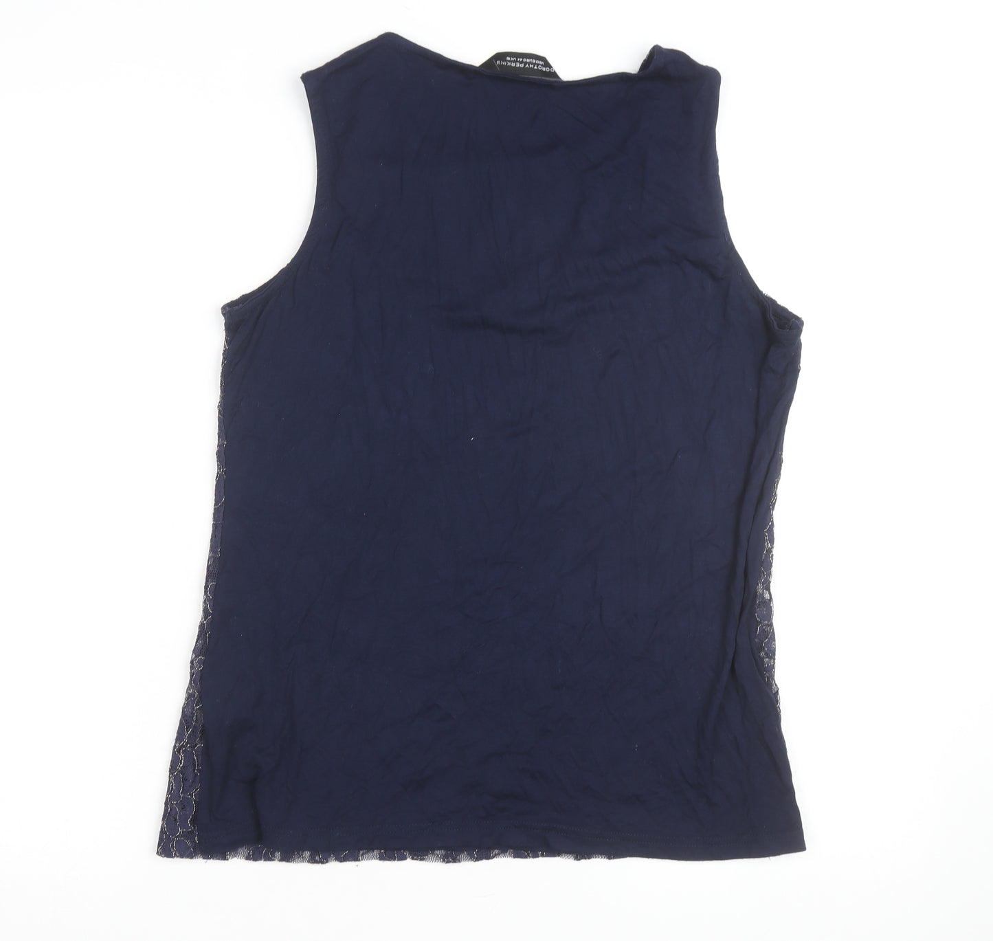 Dorothy Perkins Women's Blue Lace Sleeveless Blouse UK 16