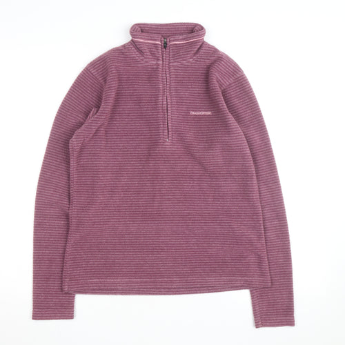 Craghoppers Womens Purple Fleece Pullover Sweatshirt UK 12