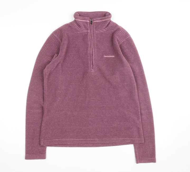 Craghoppers Womens Purple Fleece Pullover Sweatshirt UK 12