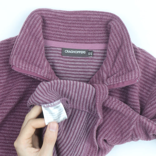 Craghoppers Womens Purple Fleece Pullover Sweatshirt UK 12