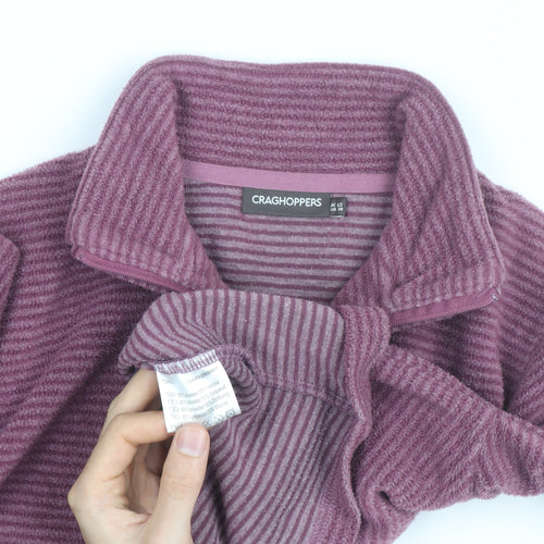 Craghoppers Womens Purple Fleece Pullover Sweatshirt UK 12