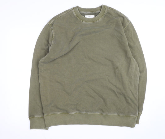 Marks and Spencer Men's Green XL Relaxed Fit Crew Neck Sweatshirt