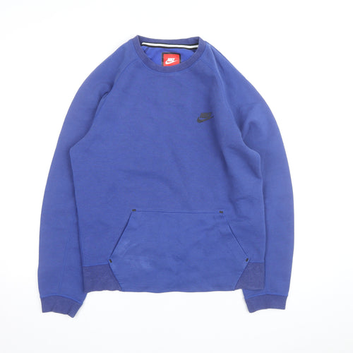 Nike Men's Blue Crew Neck Pullover Sweatshirt Size S
