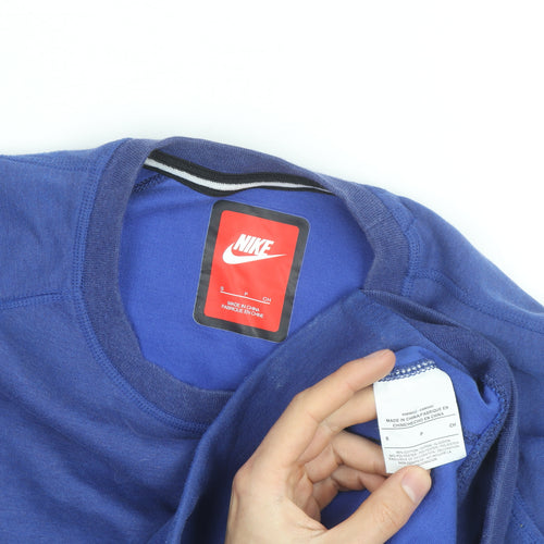 Nike Men's Blue Crew Neck Pullover Sweatshirt Size S