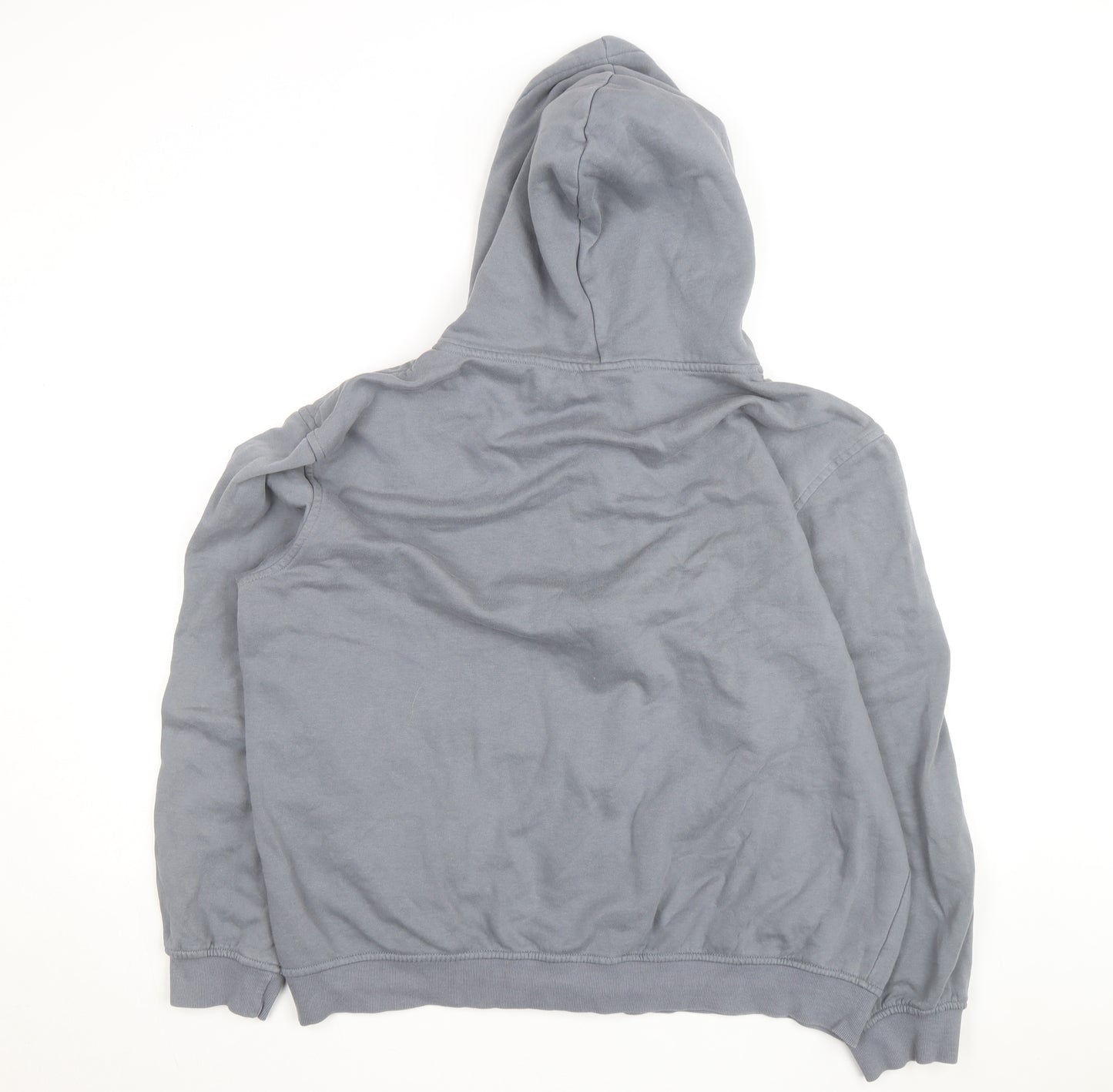 H&M Men's Grey Full Zip Relaxed Fit Hoodie XL