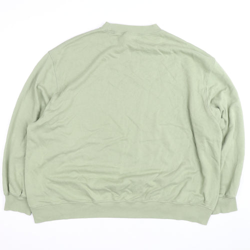 H&M Divided Men's Green XL Pullover Crew Neck Sweatshirt
