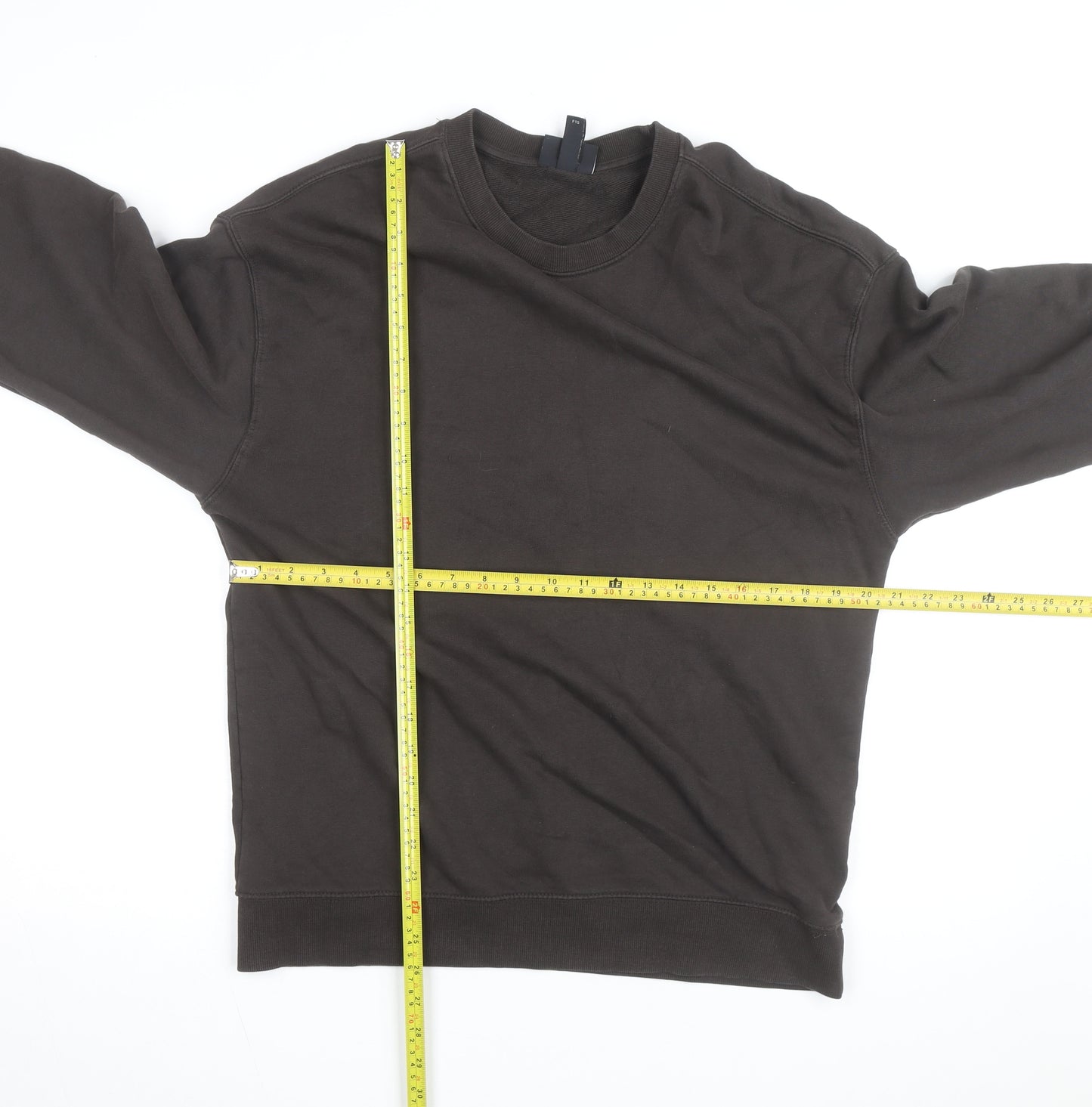 H&M Men's Brown Loose Fit Crew Neck Sweatshirt Size S