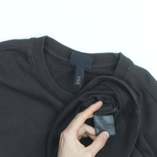 H&M Men's Brown Loose Fit Crew Neck Sweatshirt Size S
