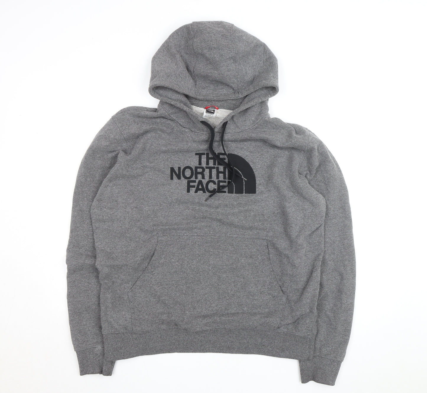 The North Face Mens Grey Pullover Hoodie XL Logo Outdoor Sweatshirt