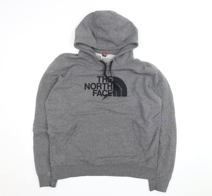 The North Face Mens Grey Pullover Hoodie XL Logo Outdoor Sweatshirt