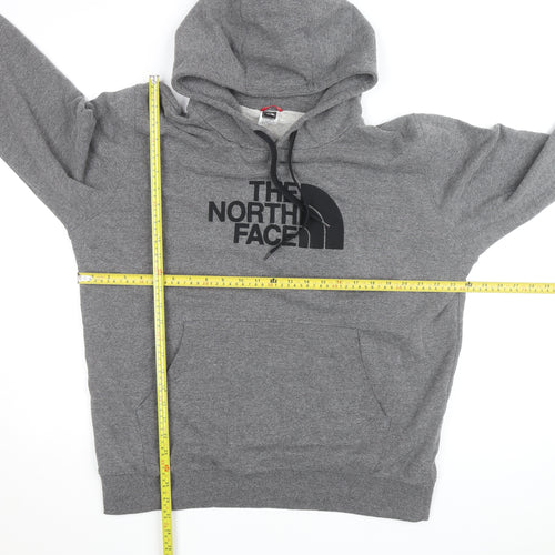 The North Face Mens Grey Pullover Hoodie XL Logo Outdoor Sweatshirt