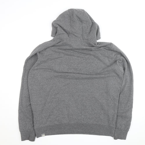 The North Face Mens Grey Pullover Hoodie XL Logo Outdoor Sweatshirt