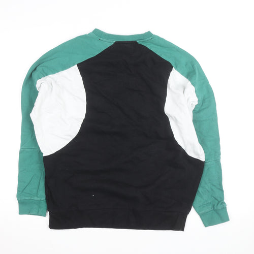 ASOS DESIGN Men's Black XS Raglan Graphic Pullover Sweatshirt