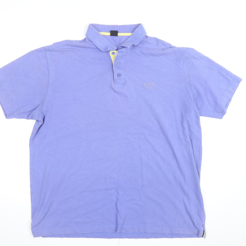 Cotton Traders Men's Sky Blue Polo Shirt XL 100% Cotton Classic Fit