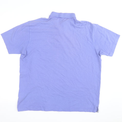 Cotton Traders Men's Sky Blue Polo Shirt XL 100% Cotton Classic Fit