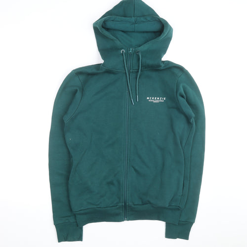 McKenzie Men’s Green Full Zip Hoodie Size M Regular Fit