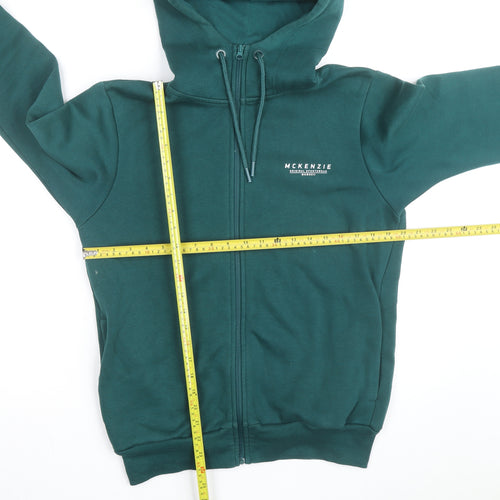 McKenzie Men’s Green Full Zip Hoodie Size M Regular Fit