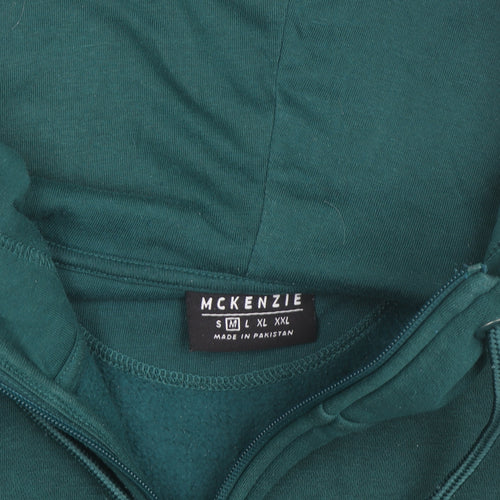 McKenzie Men’s Green Full Zip Hoodie Size M Regular Fit