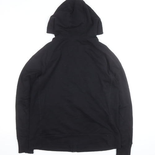 Marks and Spencer Mens Black Full Zip Hoodie Size L Regular Fit