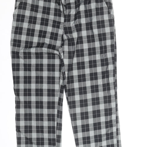 Dunlop Men's Grey Check Trousers Size M 34W 31L Regular Fit