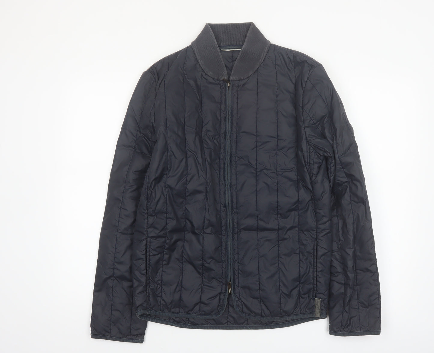 DKNY Jeans Men's Blue Quilted Nylon Jacket Size S