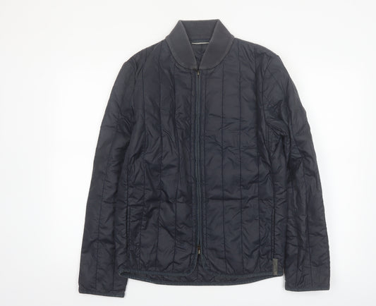 DKNY Jeans Men's Blue Quilted Nylon Jacket Size S