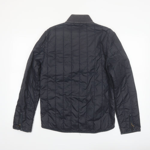 DKNY Jeans Men's Blue Quilted Nylon Jacket Size S