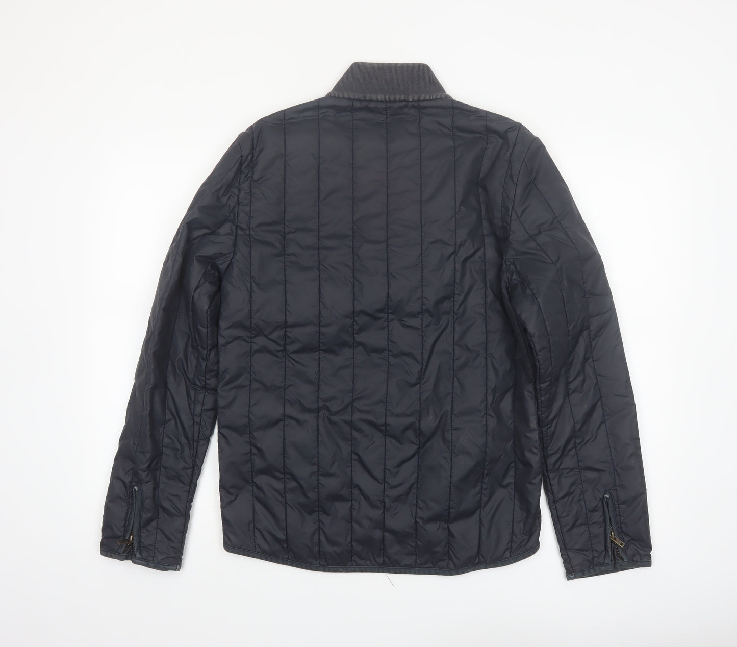 DKNY Jeans Men's Blue Quilted Nylon Jacket Size S