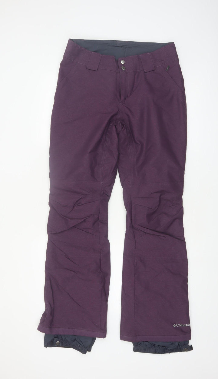Columbia Womens Purple Omni-Heat Insulated Snow Pants Size S Winter Ski Trousers