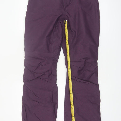 Columbia Womens Purple Omni-Heat Insulated Snow Pants Size S Winter Ski Trousers