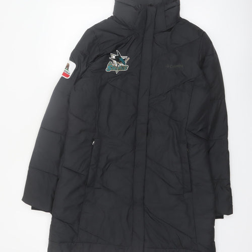 Columbia Women's Black Long Puffer Coat M Winter Outdoor