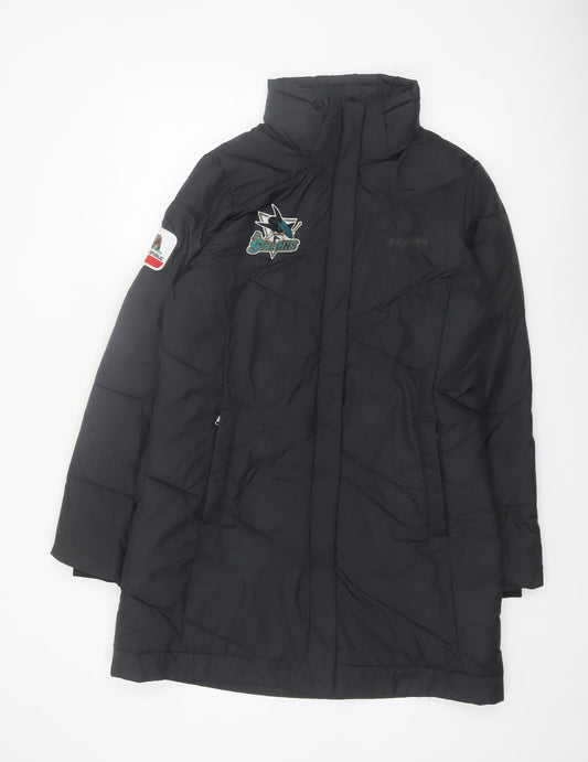 Columbia Women's Black Long Puffer Coat M Winter Outdoor