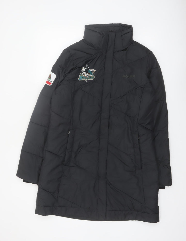 Columbia Women's Black Long Puffer Coat M Winter Outdoor