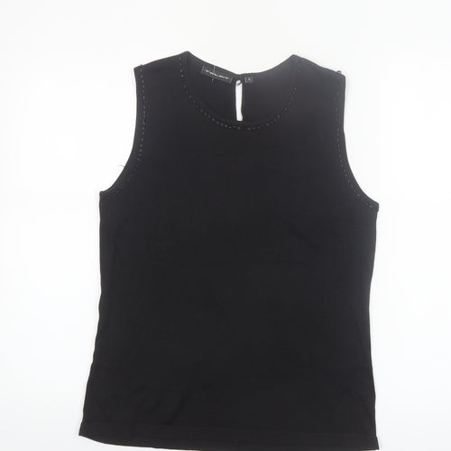 Twilfit Women's Black Cotton Viscose Tank Top L