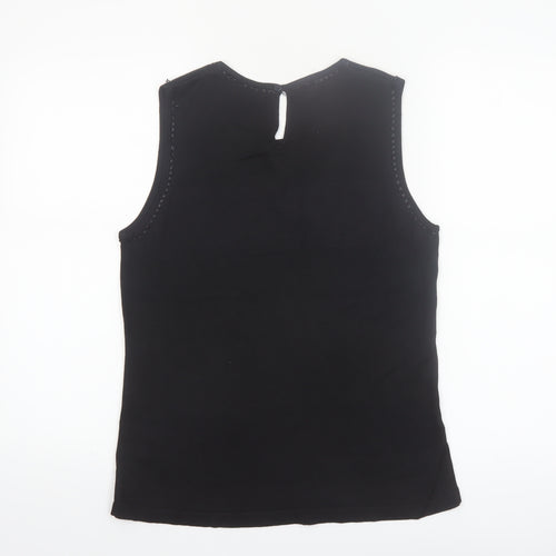 Twilfit Women's Black Cotton Viscose Tank Top L