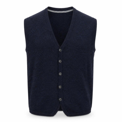 Joseph Abboud Men's Blue Wool Blend XL Sleeveless Vest Jumper