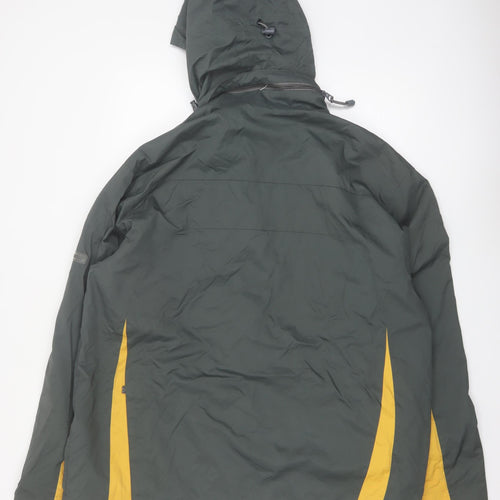 Black Dot Men's Green Waterproof Hooded Parka Jacket XL
