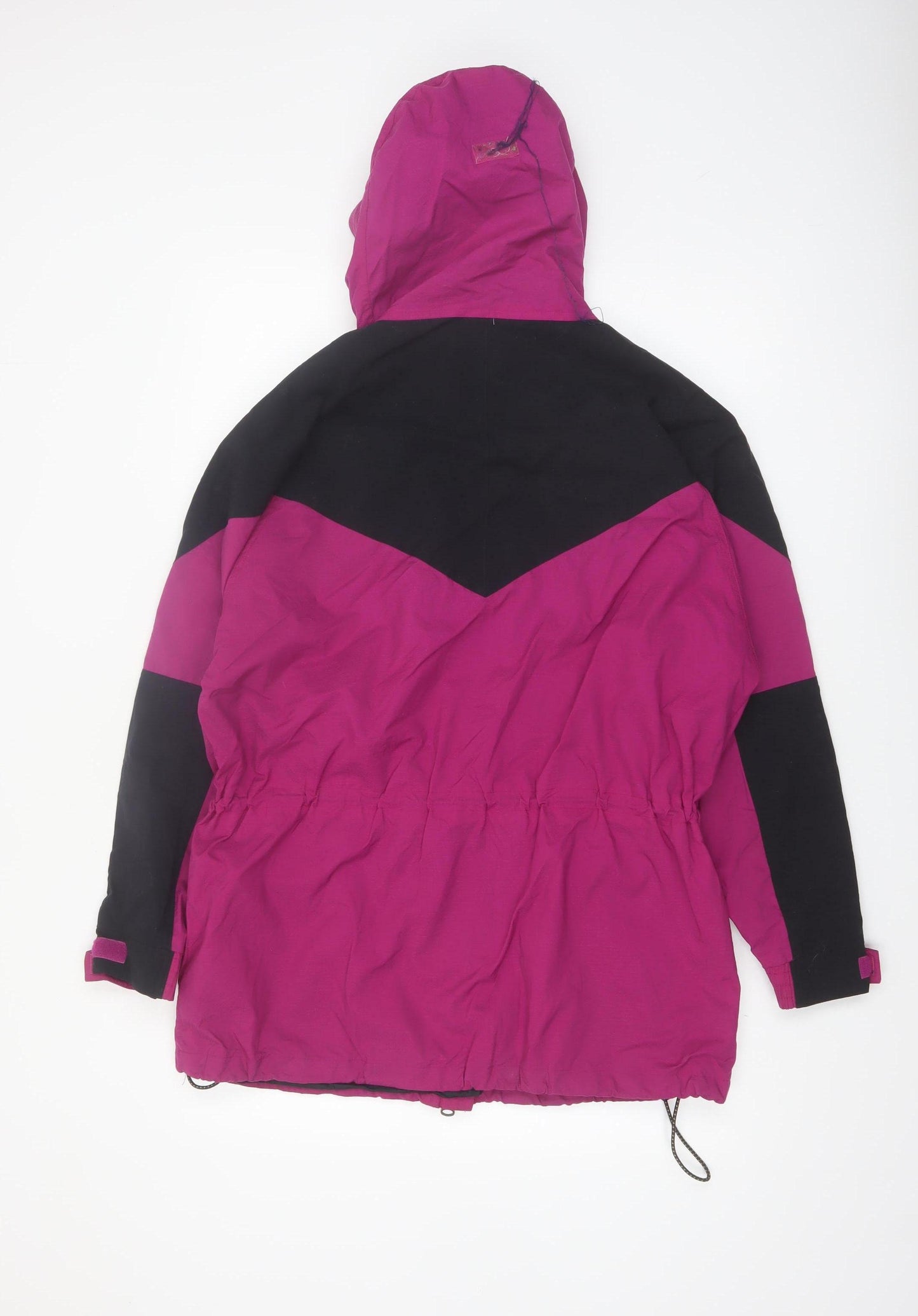 Eastern Mountain Sports Women's Pink Black Hooded Anorak Jacket Size S