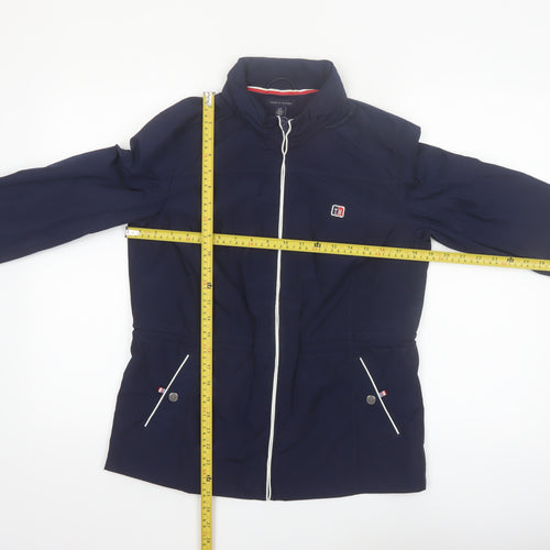 Tommy Hilfiger Women's Blue Bomber Jacket Size S Full Zip Lightweight